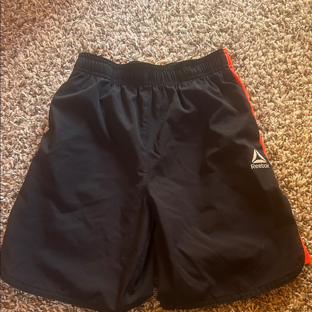 Reebok boys Black and Red Sports Shorts